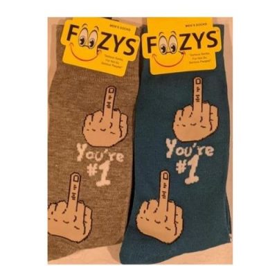 You're # 1 Middle Finger Socks